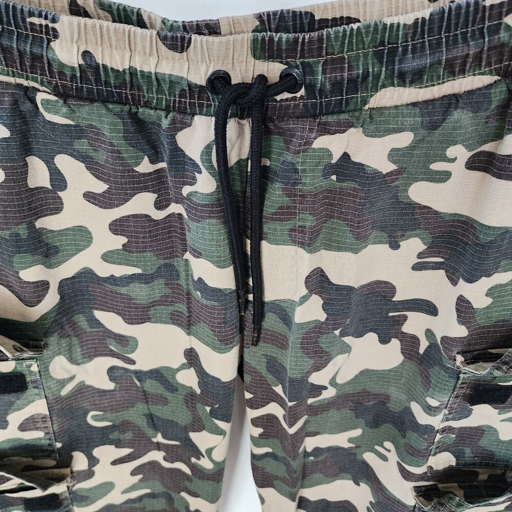 Dogg Supply by Snoop Dogg Mens XL Camo Cargo Pants Ripstop Stretch Elastic Waist - Picture 3 of 16